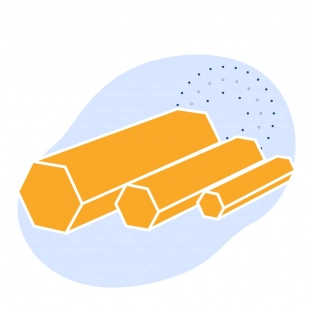 Оцинкованный шестигранник 23.5 мм Ст35 ГОСТ 2879-2006