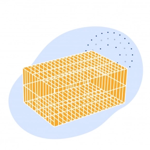 Стальная габионная сетка 100х120х3.4х3.9 мм Ст1кп ГОСТ Р 51285-99