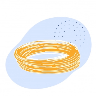 Канат одинарной свивки ТК 1.1 мм ГОСТ 3063-80