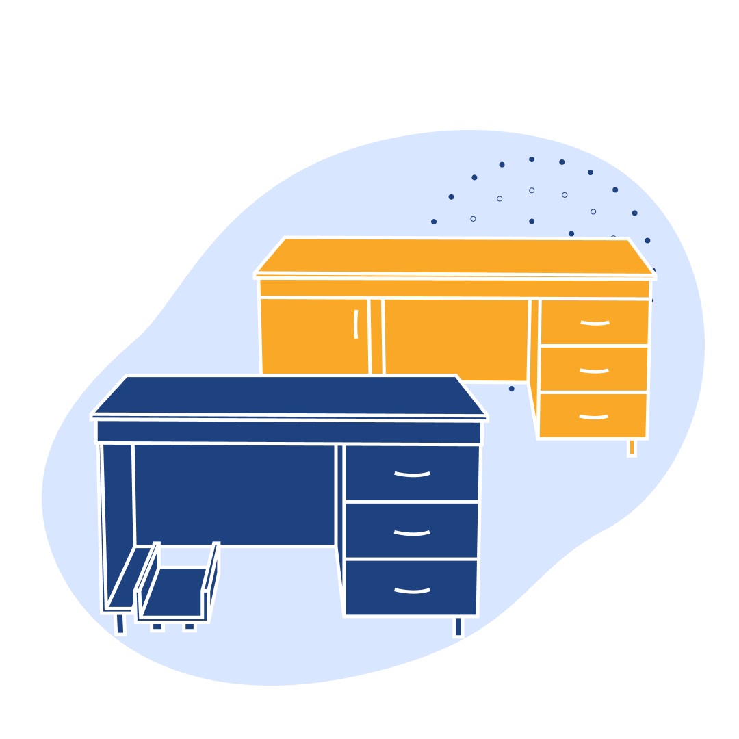 Стол для компьютера 1000 СКП Квадро 1000х600х750 мм