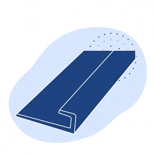 L-образный профиль стальной 50х32х4 мм 08пс ГОСТ 8510-86