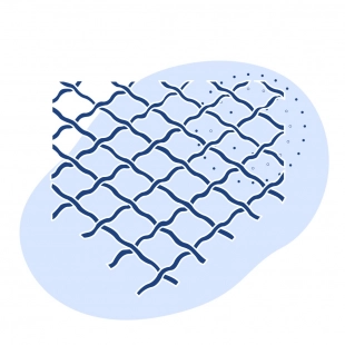 Стальная рифленая сетка 40х6х6 мм 12Х18Н9Т ГОСТ 3306-88