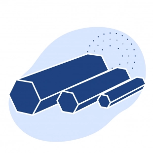 Пруток стальной шестигранный 103 мм ст45 ГОСТ 2879-2006